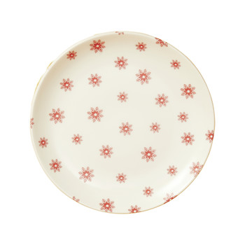 Wit met oranje bordje