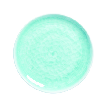 Plastic turquoise bord