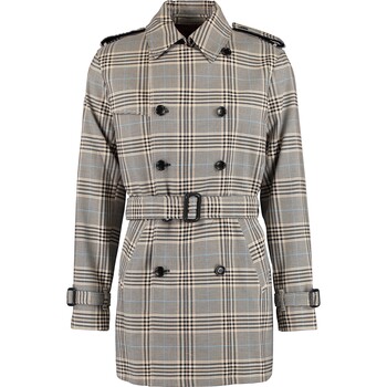 Geruite trenchcoat