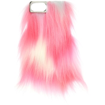 Fluffy roze iPhone 6/7 telefoonhoesje