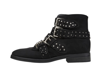 Zwarte laars met gespen