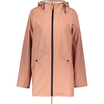 Roze regenjas met capuchon
