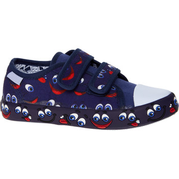 Blauwe schoenen met smileys