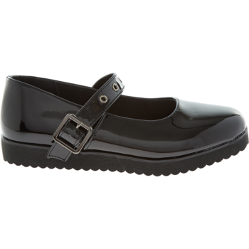 Zwarte ballerinas met bandje