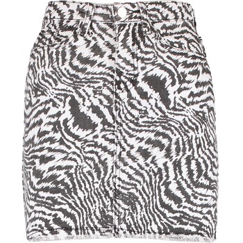 Dierenprint denim rokje
