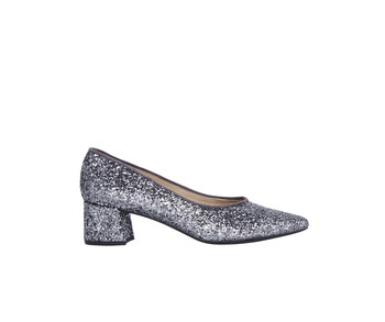 Grijze glitter hakken