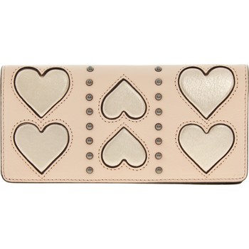 Poederroze portemonnee met hartjes