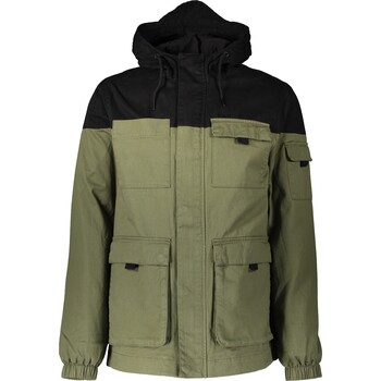 Khaki met zwarte jas