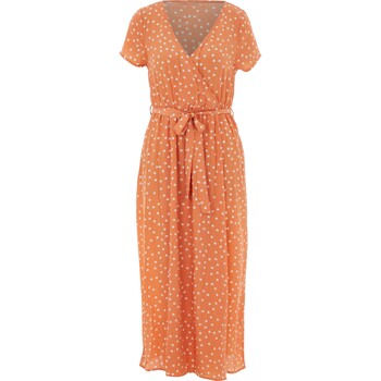 Oranje jumpsuit met stippen