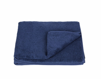 Blauwe handdoek