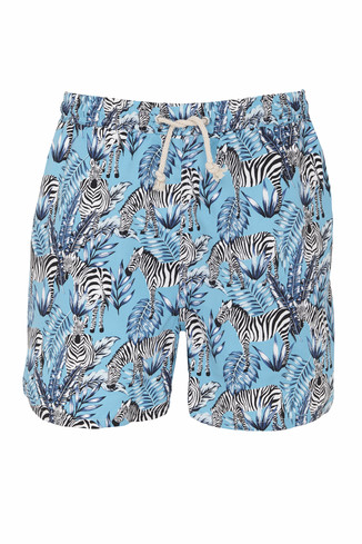 Zwemshort met zebra print
