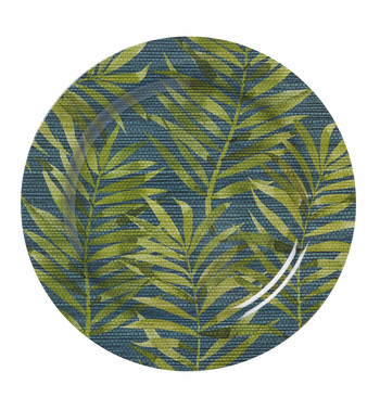 Bord met palmbladeren