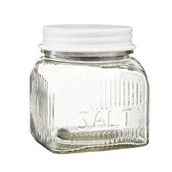 Glazen zout pot