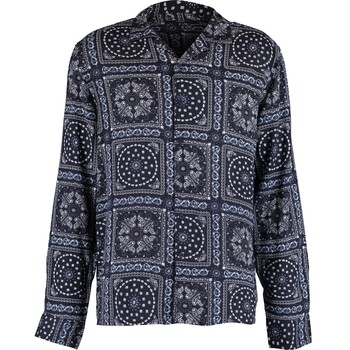 Blauw shirt met patroon