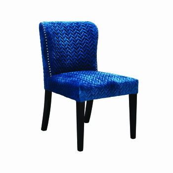 Blauwe stoel met textuur