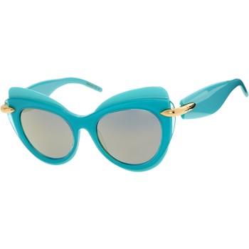 Turquoise cat eye zonnebril