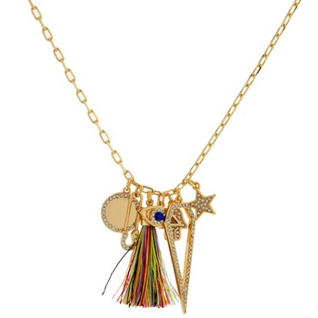 Gouden ketting met hangertjes