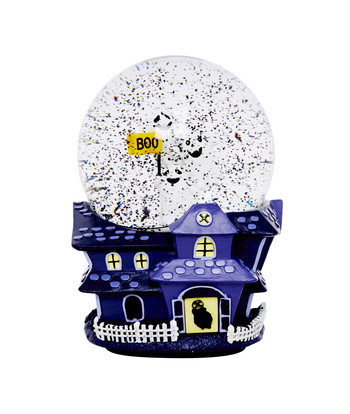 Paarse halloween globe