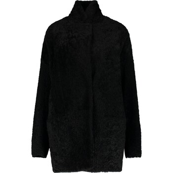 Zwarte jas met bont (Faux)