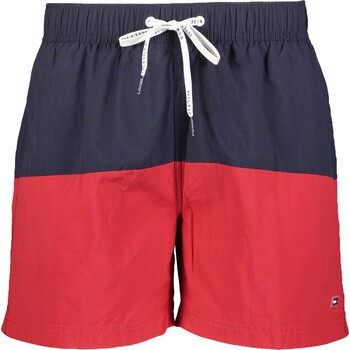 Rode en donker blauwe short