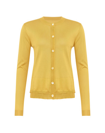 Gele cardigan