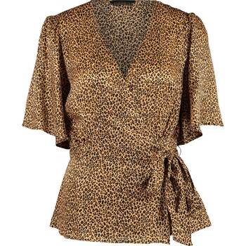 Wrap Top met dierenprint