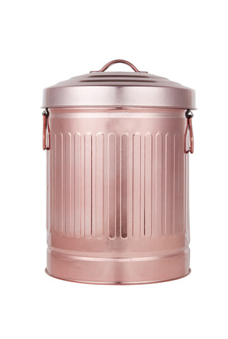 Kleine roze prullenmand