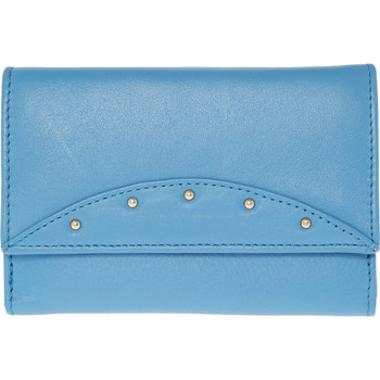 Blauwe portemonnee met studs