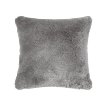 Grijs harig kussen