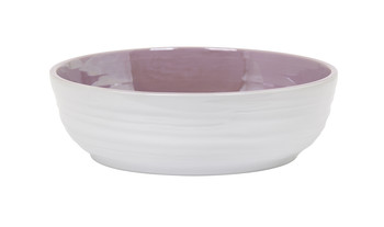 Paars met witte schaal