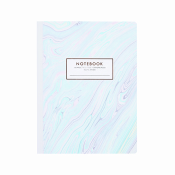 Lichtblauw notitieboek