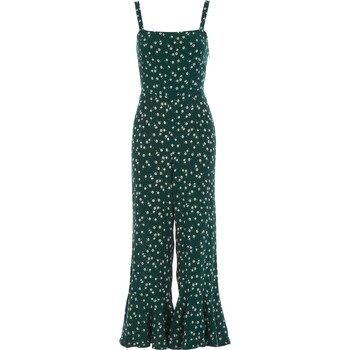 Groen jumpsuit met bloemenprint