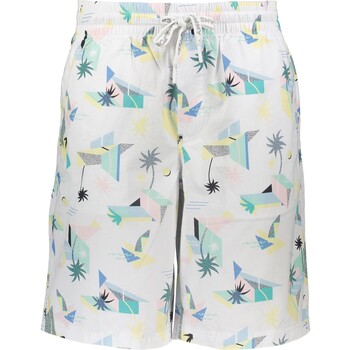 Witte short met print