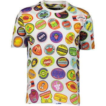 T-shirt met fruit stickers