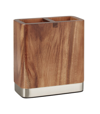 Houten tandenborstelhouder