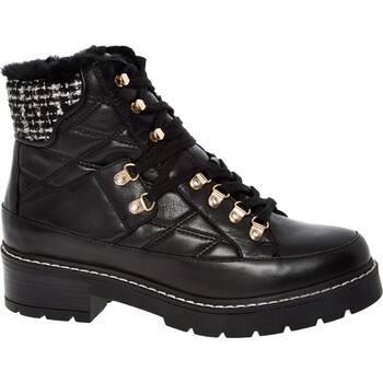 Zwarte leren biker boots