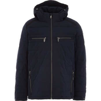 Navy blauwe gewatteerde jas