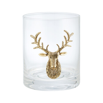 Goud rendierglas