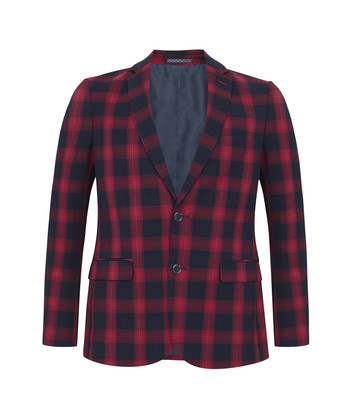 Rood geruite colbert