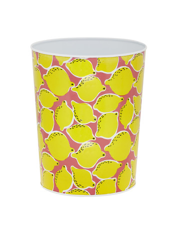 Prullenbak met citroen print