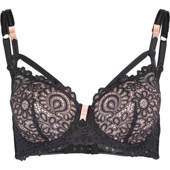 Grijs en roze kanten bh