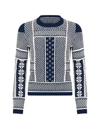 Blauw & witte xmas trui