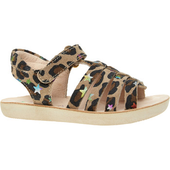 Sandalen in leopard print