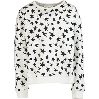 Witte sweatshirt met zwarte sterren