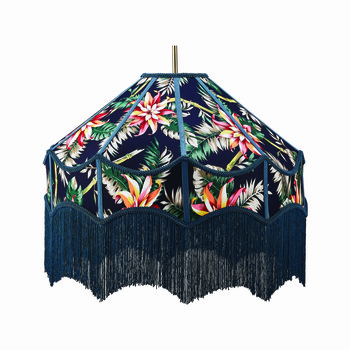 Lampenkap met bloemenprint