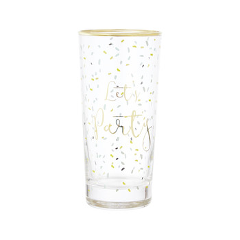 Glas met gouden decoratie