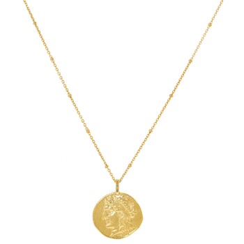 Sterling zilveren goudkleurige ketting
