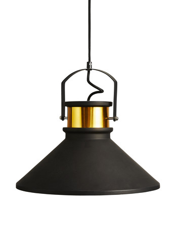 Zwart met gouden lamp