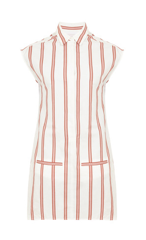 Rood gestreepte jurk