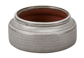 Kleine grijze terracotta schaal